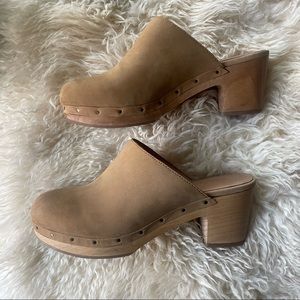 Madewell - The Ray Clog - tan, sz7 - worn twice